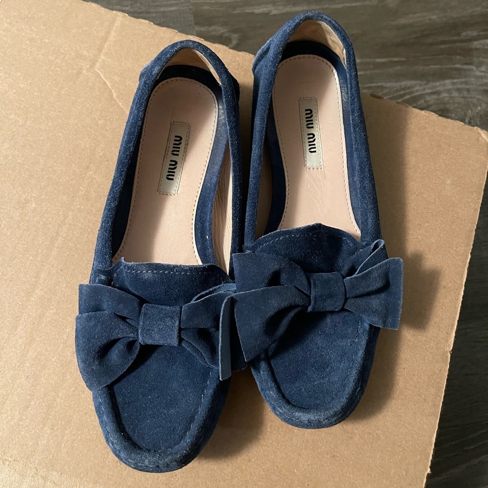 MiuMiu suede loafer